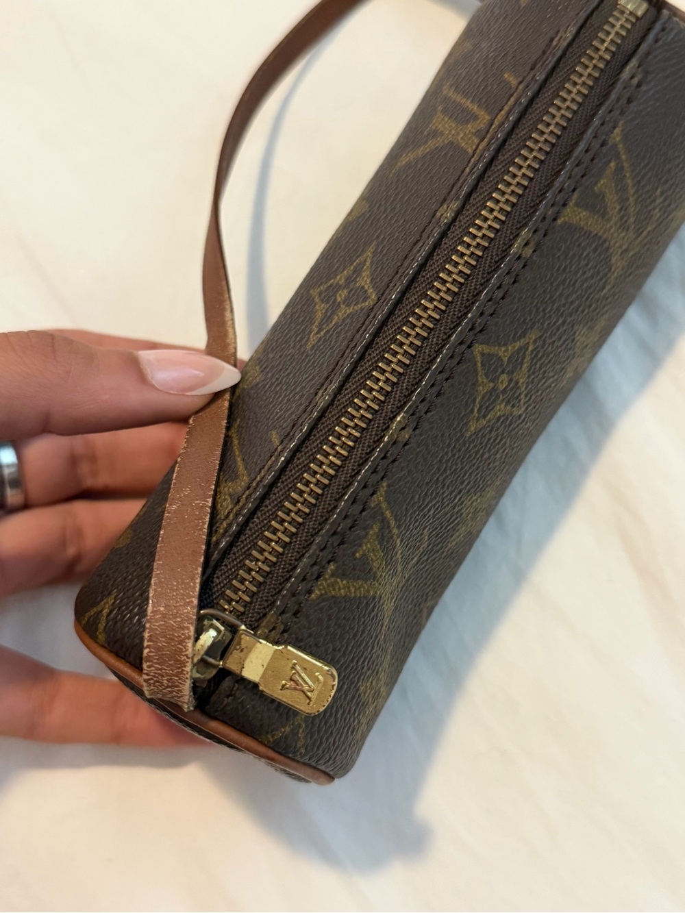 Louis Vuitton Brown Monogram Mini Papillon Shoulder Bag - Picture 3 of 9